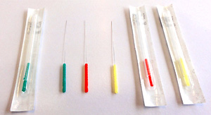 鍼を使用した施術